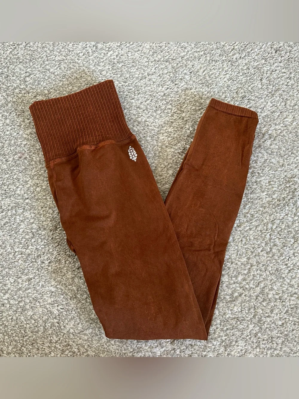 Women’s Free People Good Karma High Rise 7/8 Length Rust Legging